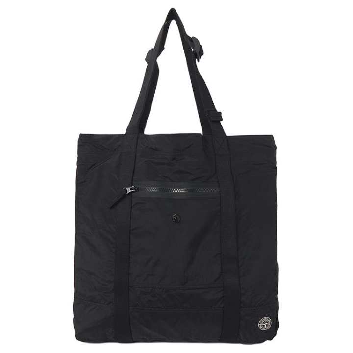 STONE ISLAND STONE ISLAND Nylon Tote Bag, Shoulder Bag, Handbag Men's Black