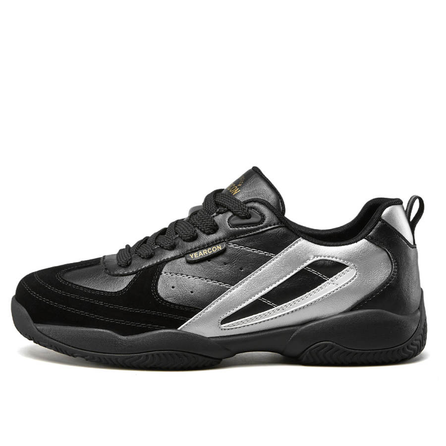 YEARCON Synthetic Leather, Split Cow Leather Skateboard Shoes Men's