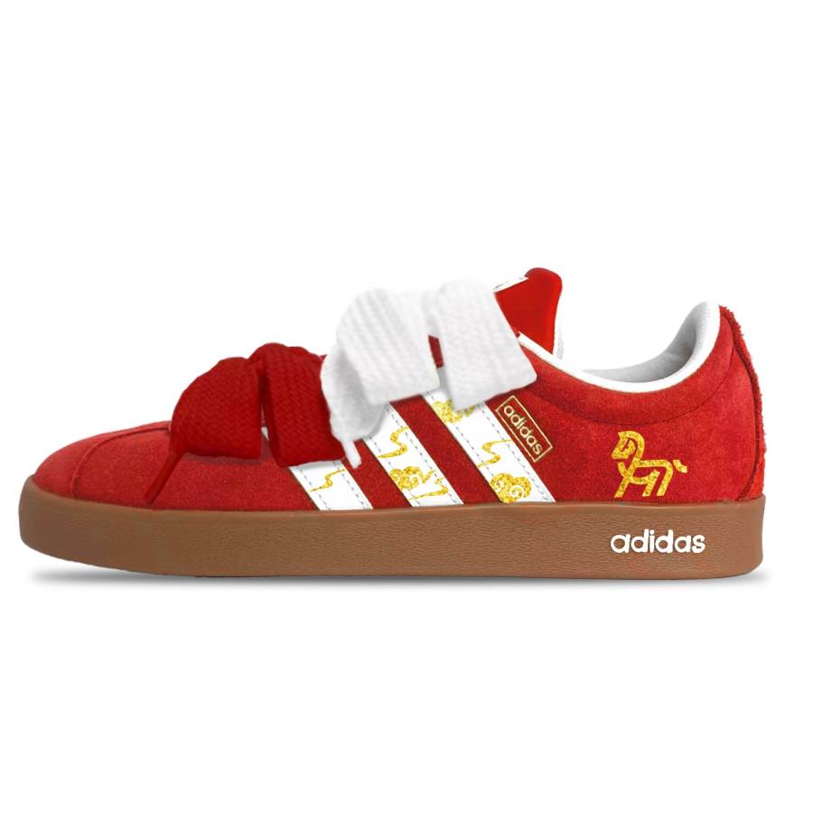 Adidas Adidas VL Court Slip Resistant Abrasion Resistant Low top Skateboard Shoes Unisex