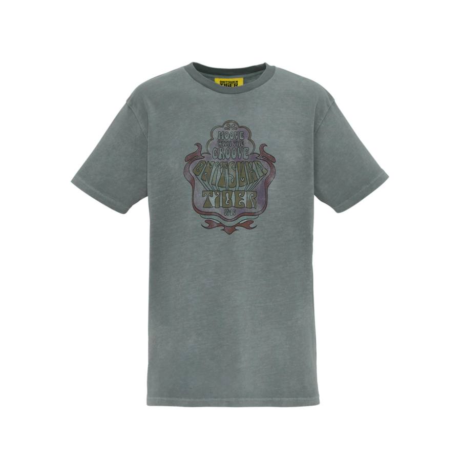 Onitsuka Tiger DENIVITA GRAPHIC TEE Short Sleeved T Shirts Men's Gray