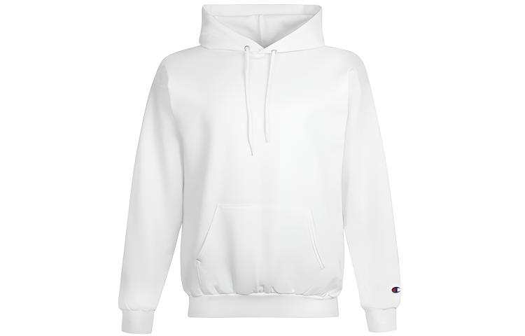 Champion Champion Cuff Single Logo Fleece Lined Sweatshirt US Version Unisex White