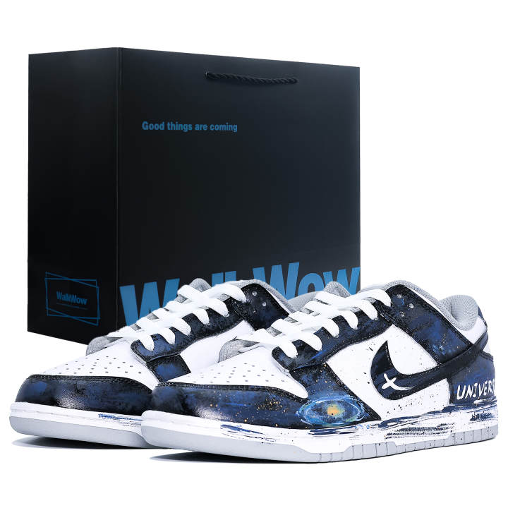 Nike Nike Dunk Slip Resistant, Abrasion Resistant, Breathable Low top Skateboard Shoes Unisex Dark Blue
