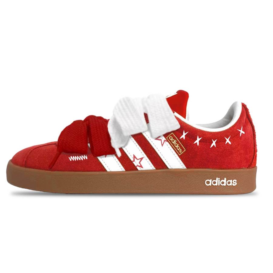 Adidas Adidas Vl Court Classic Lightweight And Breathable Low top Skateboard Shoes Unisex