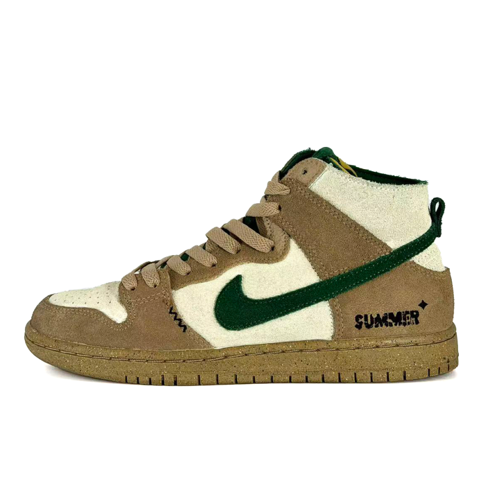 Nike Nike Dunk SB Jungle Mystic Realm Abrasion Resistant Lightweight Slip Resistant High top Skateboard Shoes Unisex