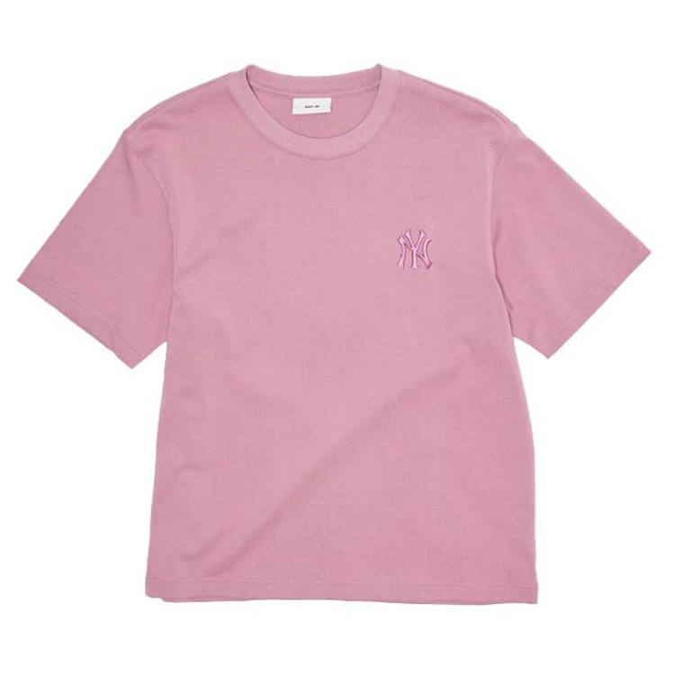 MLB T Shirts Unisex New York Yankees/Pink Crew Neck Moderate