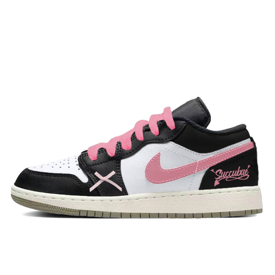 Jordan Jordan Air Jordan 1 Pink Charm Sweet Dream Synthetic Leather, Leather Slip Resistant Abrasion Resistant