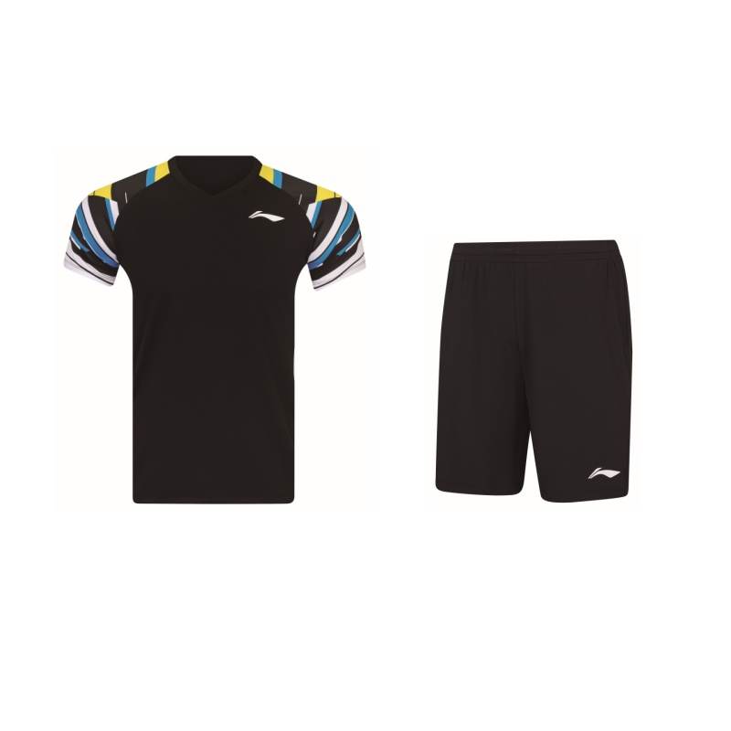 Li-Ning Li Ning Badminton Collection Badminton Jersey Set Unisex Black