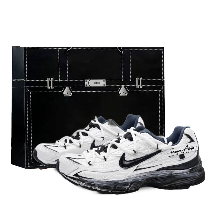 Nike Nike Initiator Low top Casual City Commuting Running Shoes Unisex Black White Gray