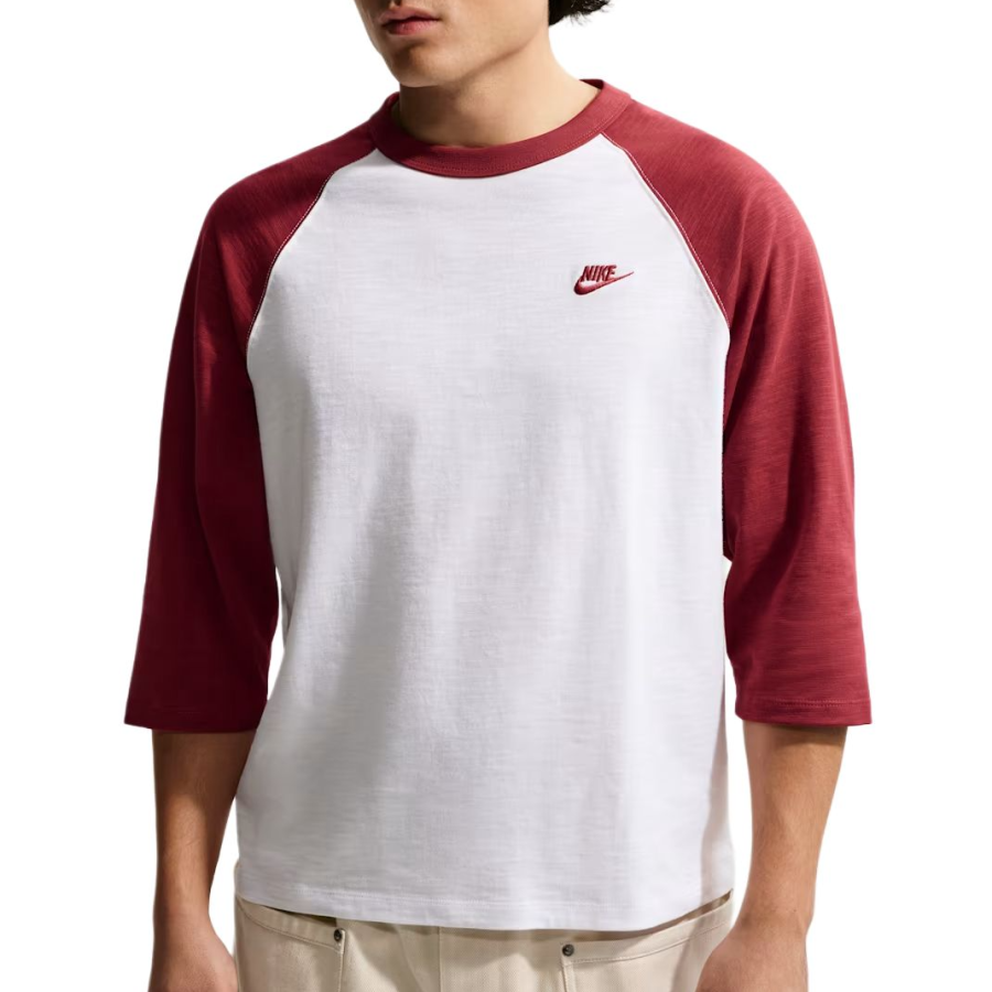 Nike Nike Club T Shirts Men's Stanford Cardinal/White Team/Stanford Cardinal Crew Neck Moderate