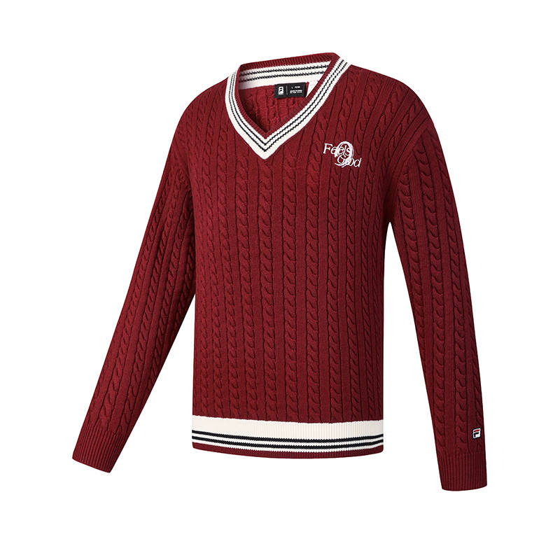 FILA Tennis Sweater Unisex Rosemary Red