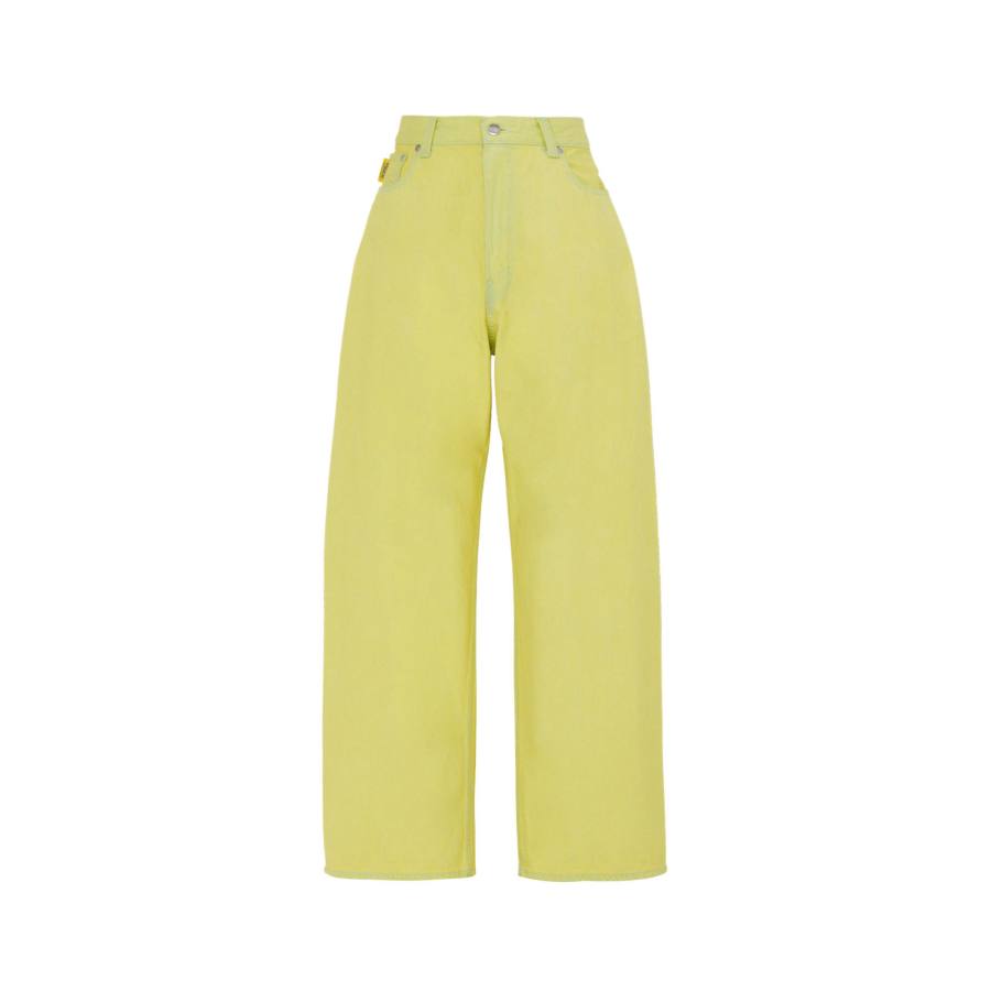 Onitsuka Tiger DENIVITA WS BAGGY DENIM PANTS Jeans Women's Yellow