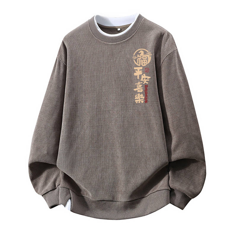 Tonlion T Shirts Unisex Crew Neck Moderate Mock Two Piece
