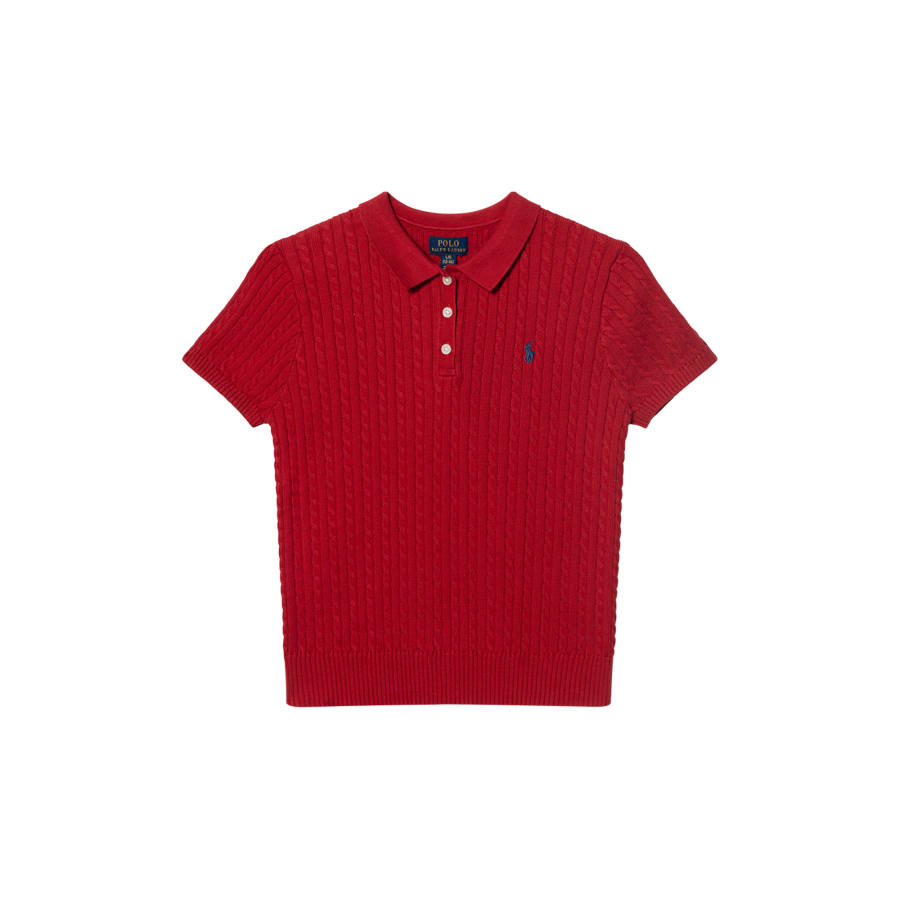 Polo Ralph Lauren Knitwear SS25 Standard RL Red Teenagers