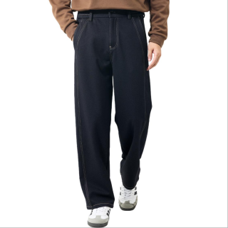 Hodo Casual Pants Men's Moderate Straight Fit Pants