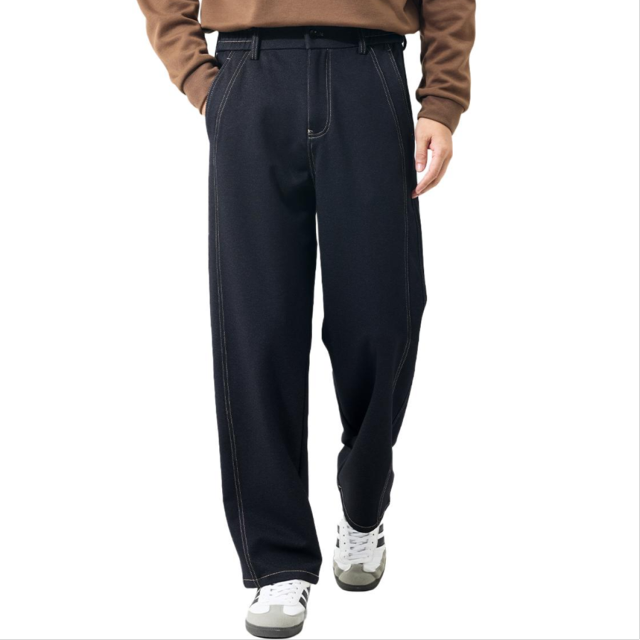 Hodo Casual Pants Men's Moderate Straight Fit Pants