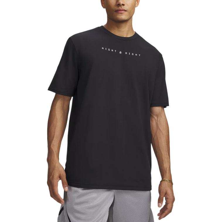 Under Armour T Shirts Men's Black 001 Crew Neck