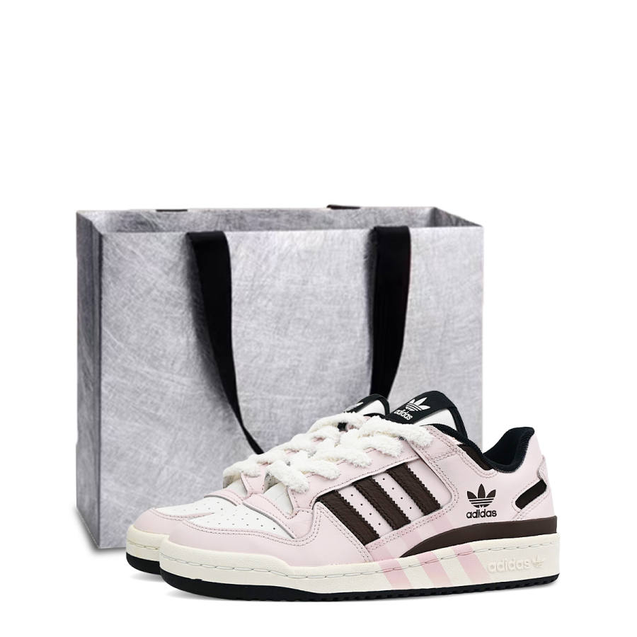 Adidas Originals FORUM Low CI Low top Skateboard Shoes Unisex Pink Brown