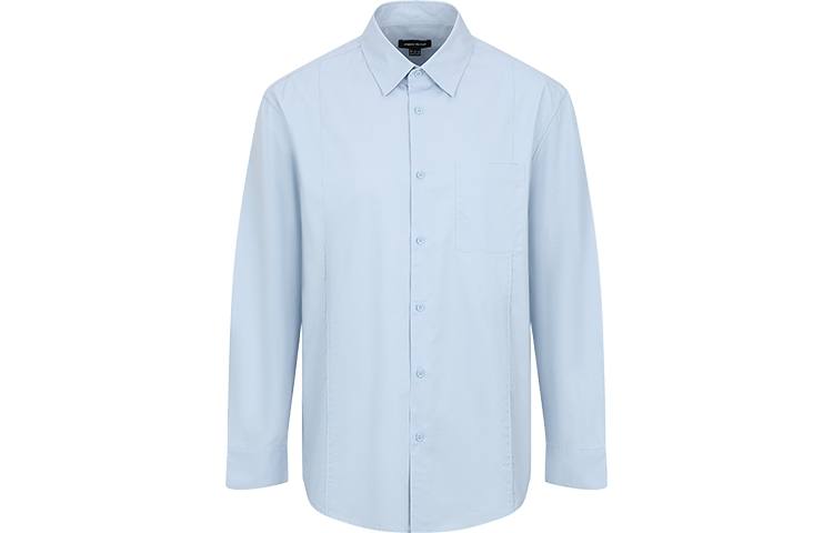 URBAN REVIVO Shirts Men's Pink Blue Lapel Thin
