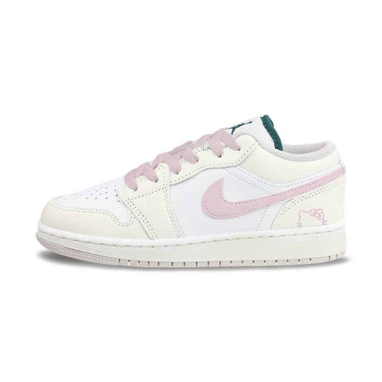 Jordan Jordan Air Jordan 1 Cloud Pink Cat Leather Slip Resistant Abrasion Resistant Slip Resistant Abrasion Resistant Low top