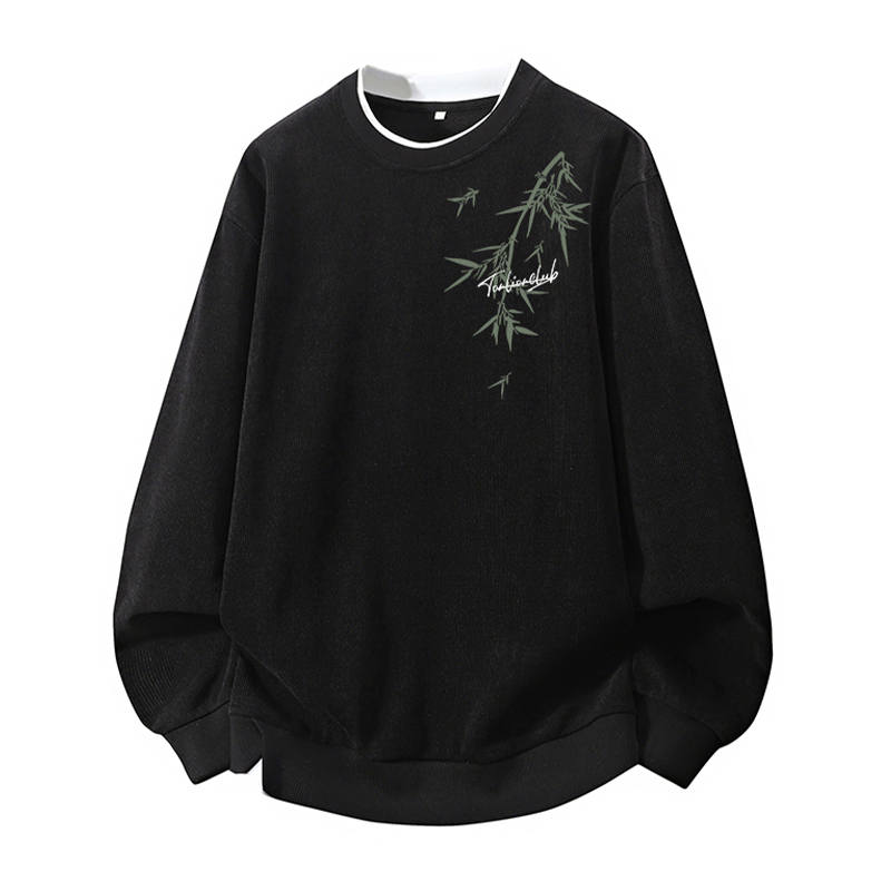 Tonlion T Shirts Unisex Crew Neck Moderate Mock Two Piece