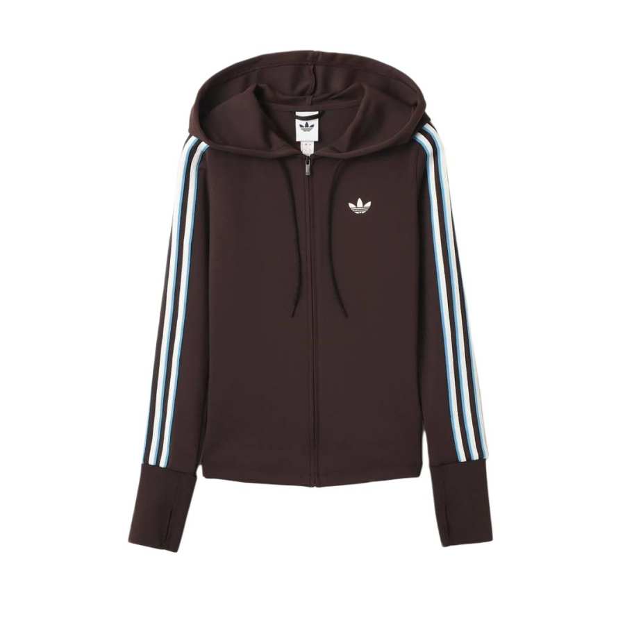 Adidas Originals logo striped hoodie
