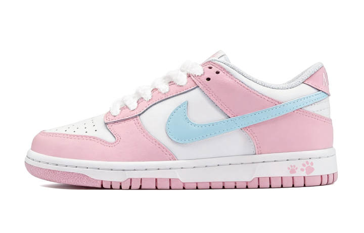 Nike Nike Dunk Pink Cute Cat Paw, Valentine's Day Special Offer Slip Resistant Cushioning Slip Resistant Cushioning Low top
