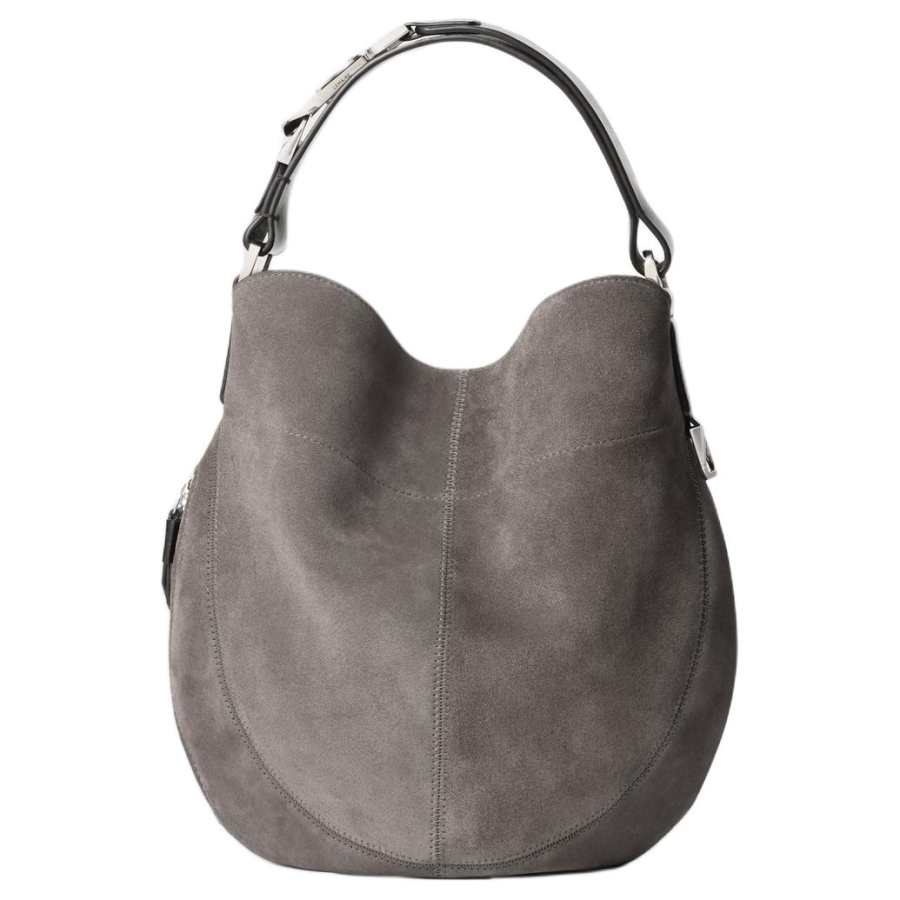 Lemaire Suede Hobo Bag Handbag Women's Mink