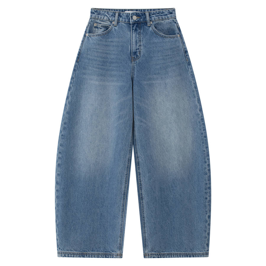 CLIMAX VISION Jeans Women's Vintage Blue Moderate Wide Leg Pants