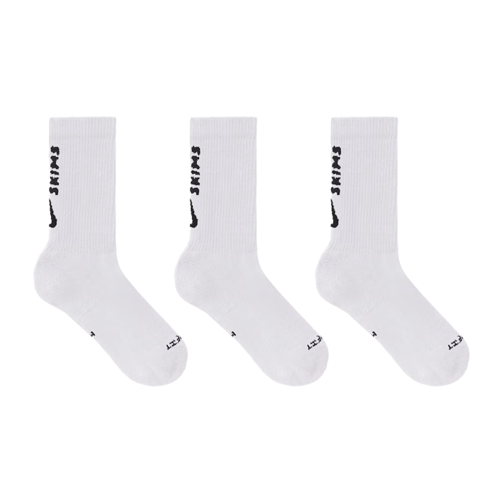 Nike NikeSKIMS Women's Dri-FIT Crew Socks (3 Pairs)