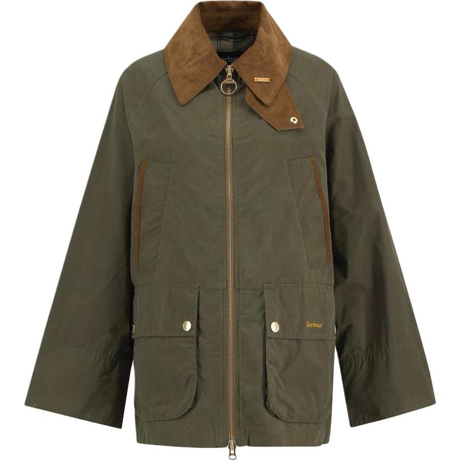 Barbour Bedale Icons tartan-trim jacket