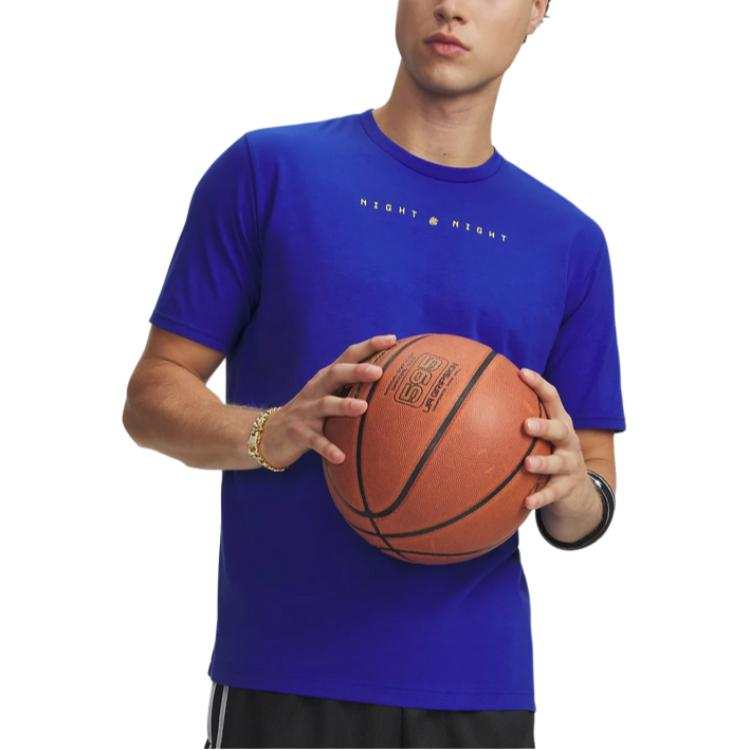 Under Armour T Shirts Men's Blue 400 Crew Neck