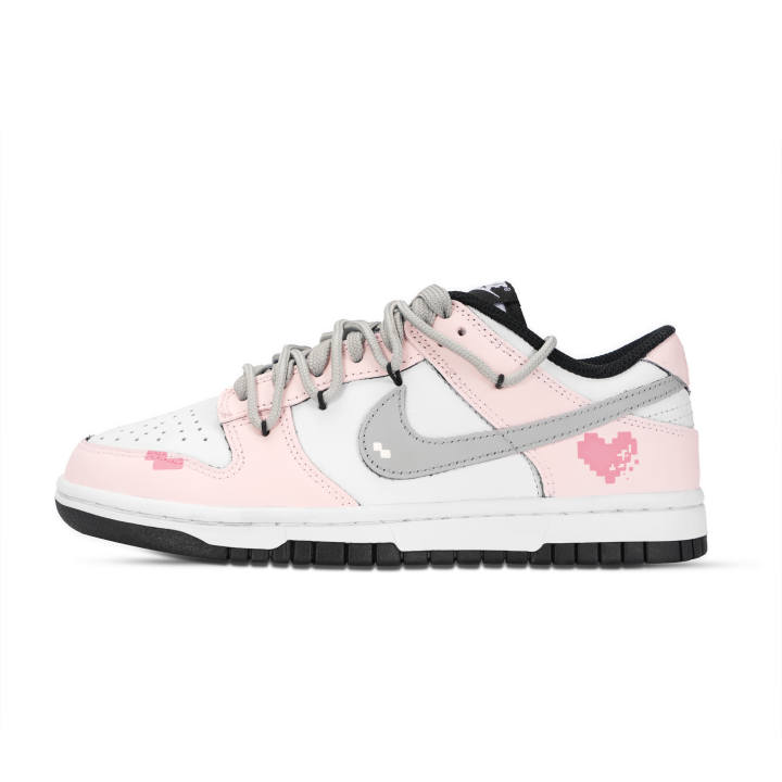 Nike Nike Dunk Pixel Love Leather Abrasion Resistant Slip Resistant Abrasion Resistant Slip Resistant Low top