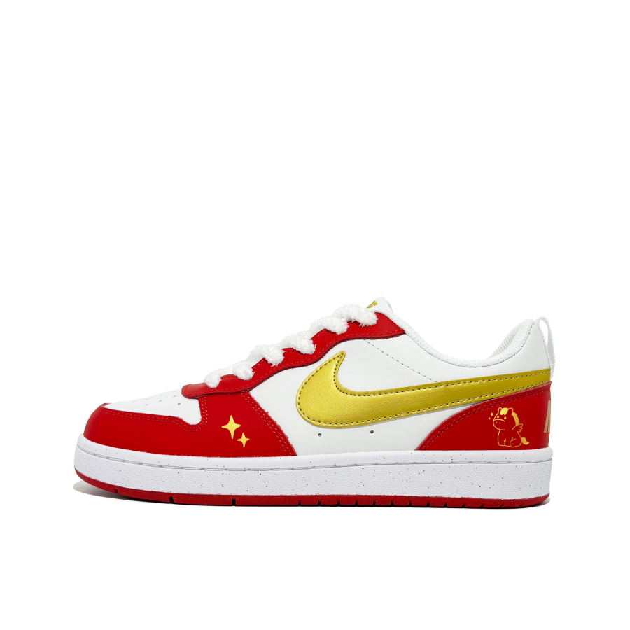 Nike Nike Court Borough Horse Year Prosperity Abrasion Resistant Skateboard Shoes Red Teenagers