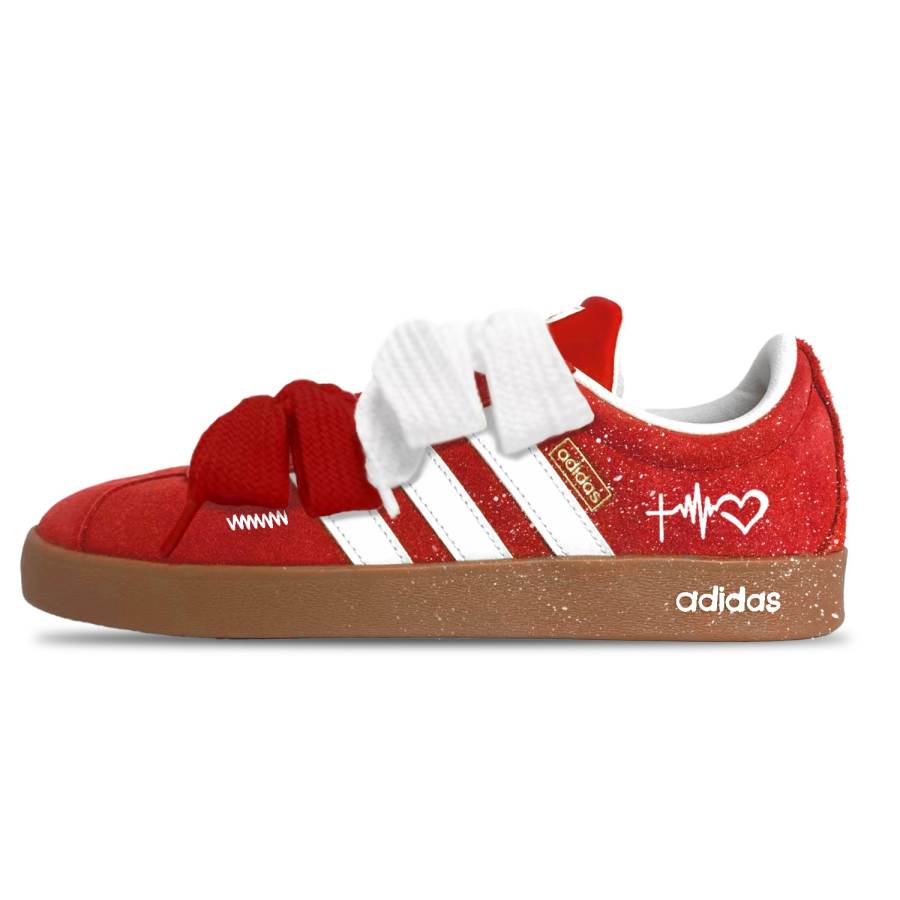 Adidas Adidas VL Court Slip Resistant, Abrasion Resistant, Lightweight, Breathable Low top Skateboard Shoes Unisex