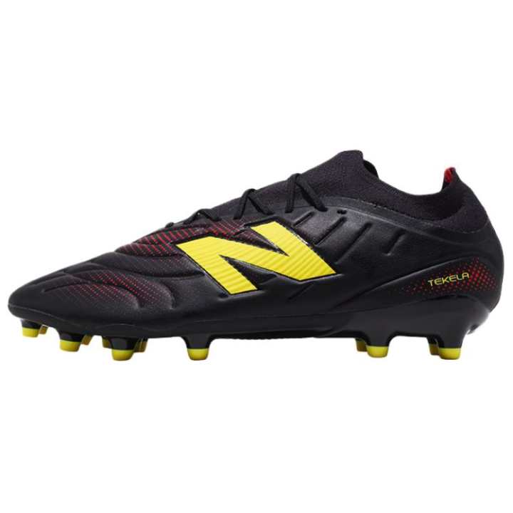 New Balance New Balance Tekela V5 MG Multi Ground Support Coverage Soccer Shoes Men's Black Yellow