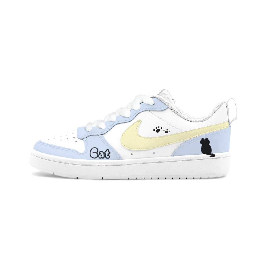 Nike Nike Court Borough Big Fish Manufacturing, Cheese Jelly Leather Abrasion Resistant Breathable Low top Skateboard Shoes