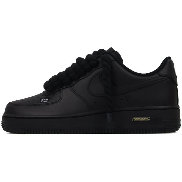 Nike Nike Air Force 1 Abrasion Resistant Abrasion Resistant Low top Skateboard Shoes Unisex Black