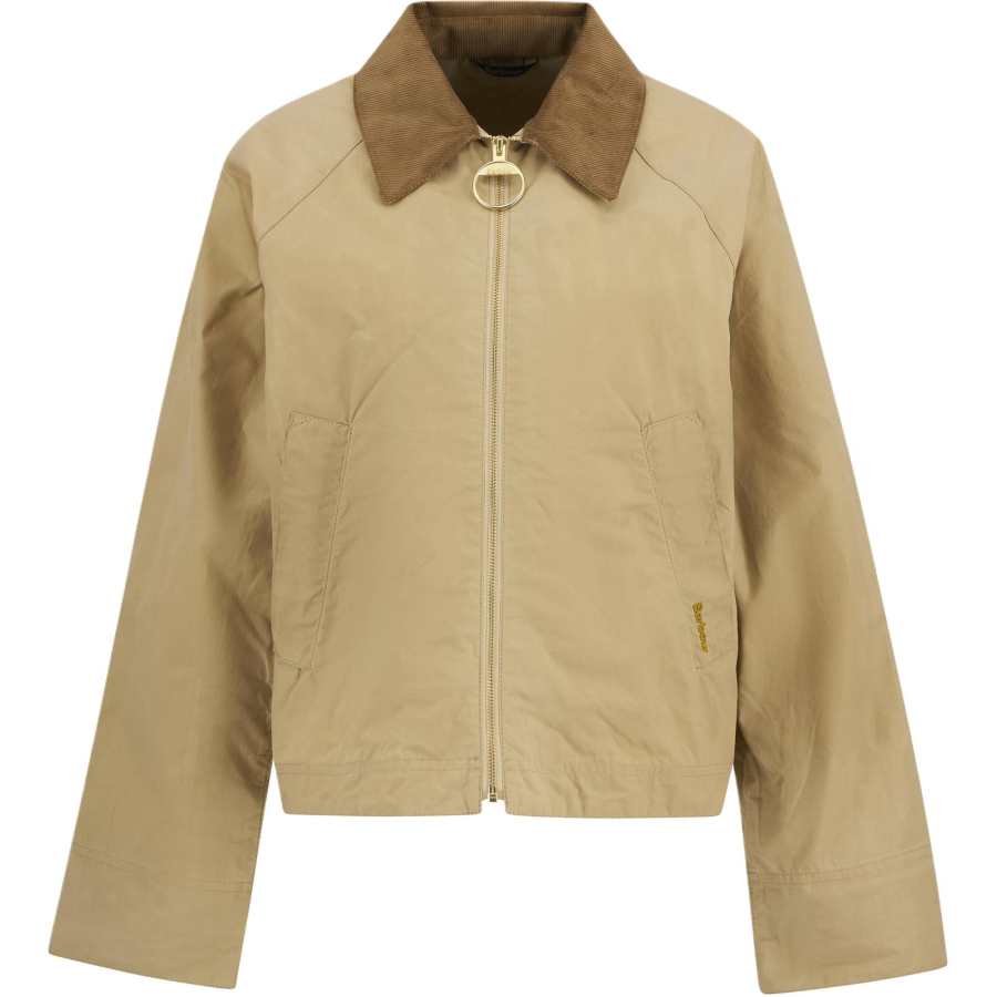 Barbour Catlin corduroy-collar zip-fastening jacket
