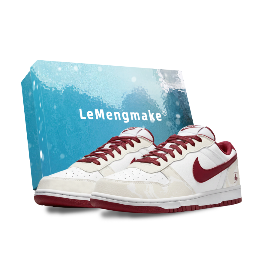 Nike Nike Big Lemon Joy Abrasion Resistant Breathable Low top Skateboard Shoes Men's Ecru