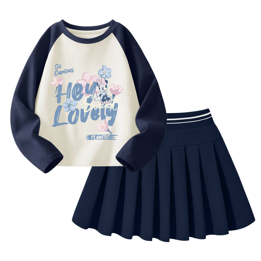 Disney Kids Casual Sportswear Crew Neck Moderate Short