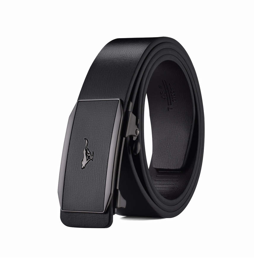 SEPTWOLVES SEPTWOLVES Split Cow Leather Automatic Buckle Belt Men's 3.4cm