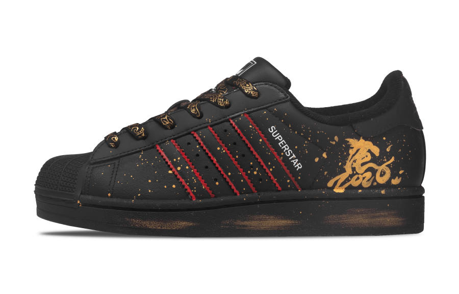 Adidas Originals Superstar 2 Low top Skateboard Shoes Unisex Black Gold