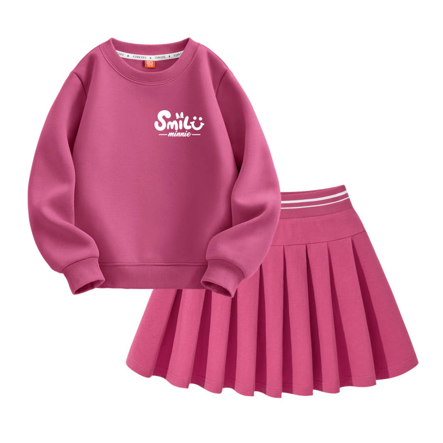 Disney Kids Two Piece Skirt Sets Crew Neck Moderate Short