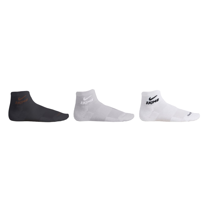 Nike NikeSKIMS Women's Dri-FIT Quarter Socks (3 Pairs)