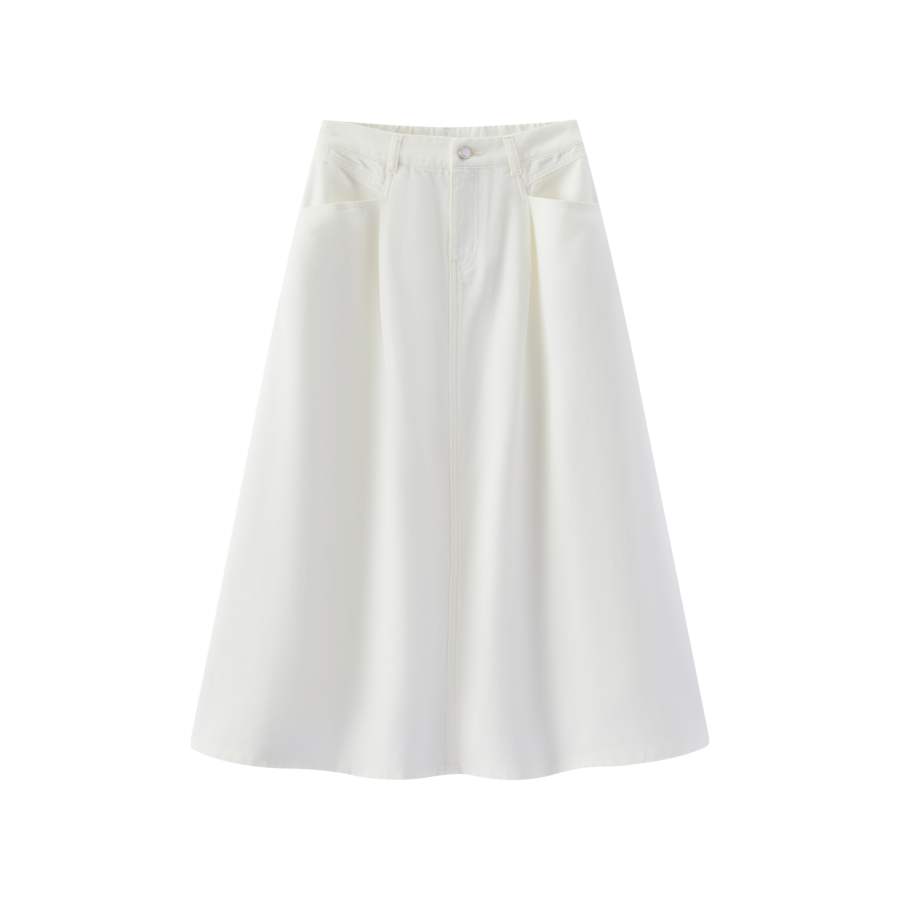 Semir Denim Long Skirts Women's Moderate A Line Skirt