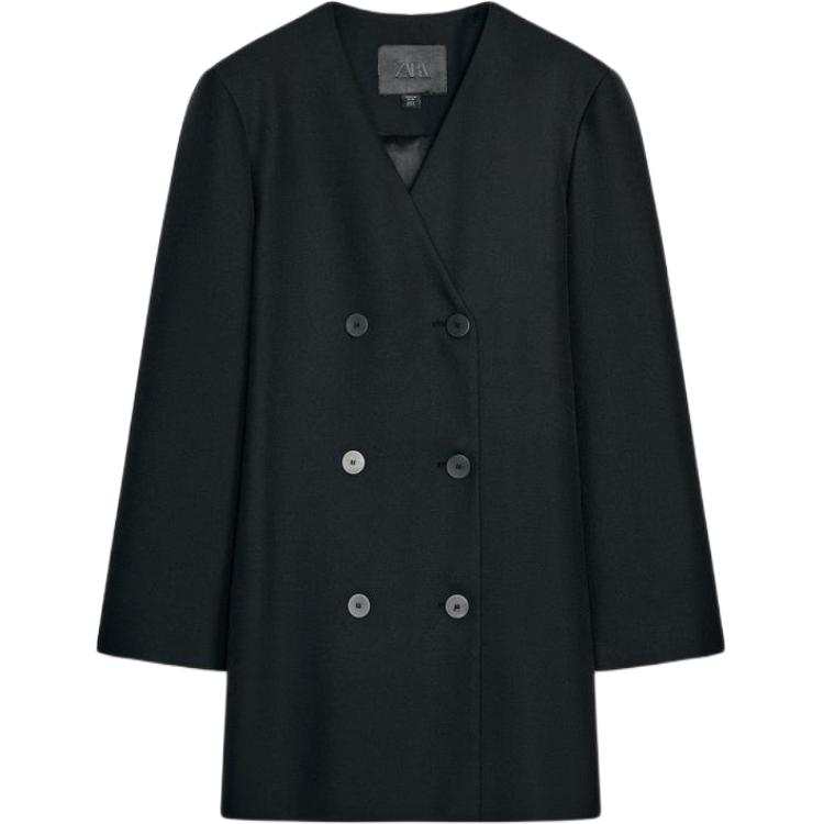 ZARA Business Suits Women's Black V Neck