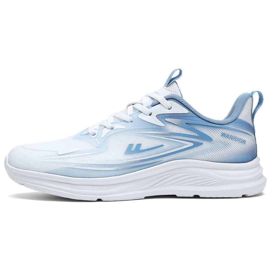 Warrior Feather Wings Collection Height Increasing Lightweight Breathable Low top Casual Shoes Men's White Sky Blue