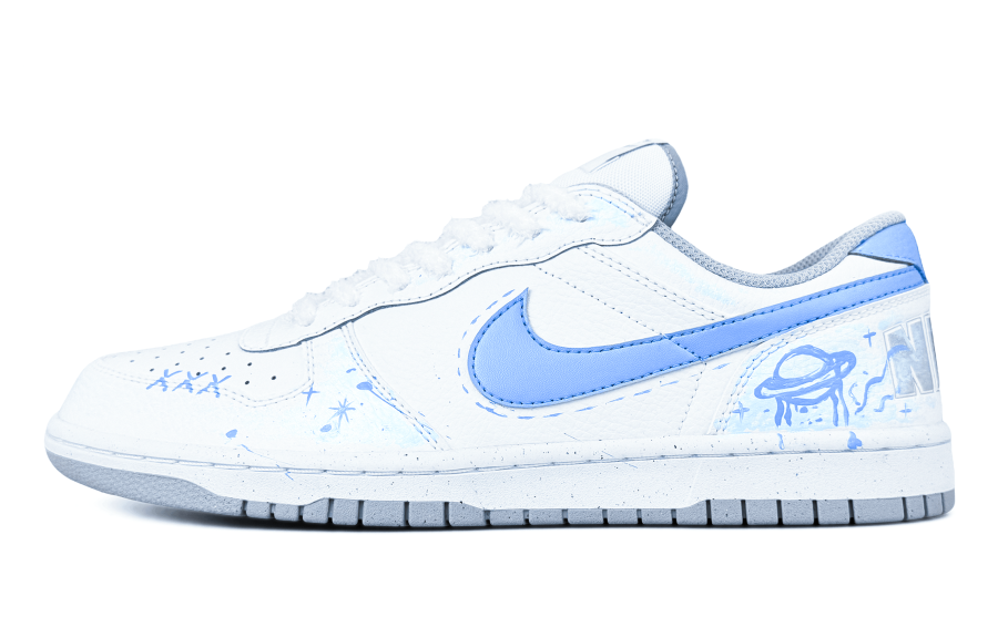 Nike Nike Big Abrasion Resistant Breathable Low top Skateboard Shoes Men's Blue