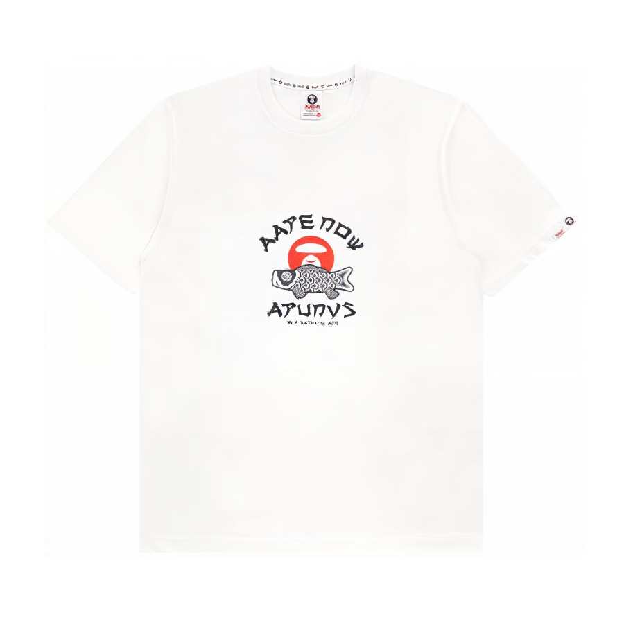 Aape T Shirts Men's Crew Neck Moderate Straight Fit