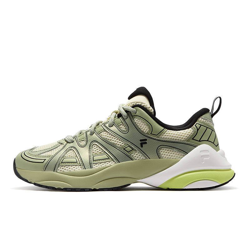 FILA FUSION PATH Track Shoes Textile, Synthetic Leather Low top Casual Shoes Men's Tea Green